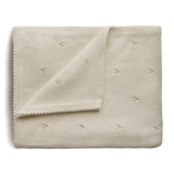 Mushie Knitted Pointelle Baby Blanket - ANB Baby