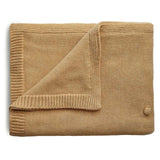 Mushie Knitted Textured Dots Baby Blanket, Mustard Melange - ANB Baby