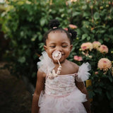 Mushie Luna Silicone Pacifier Clip, Blush - ANB Baby