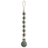 Mushie Luna Silicone Pacifier Clip, Blush - ANB Baby