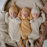 Mushie Ribbed Baby Beanie - ANB Baby