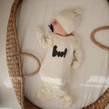 Mushie Ribbed Knotted Baby Gown - ANB Baby