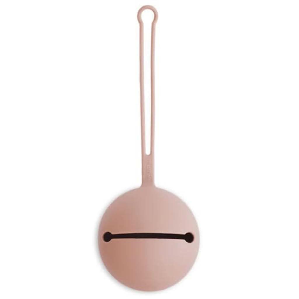 Mushie Silicone Pacifier Holder Case-Pacifiers & Accessories-Mushie-Blush-ANB Baby Store