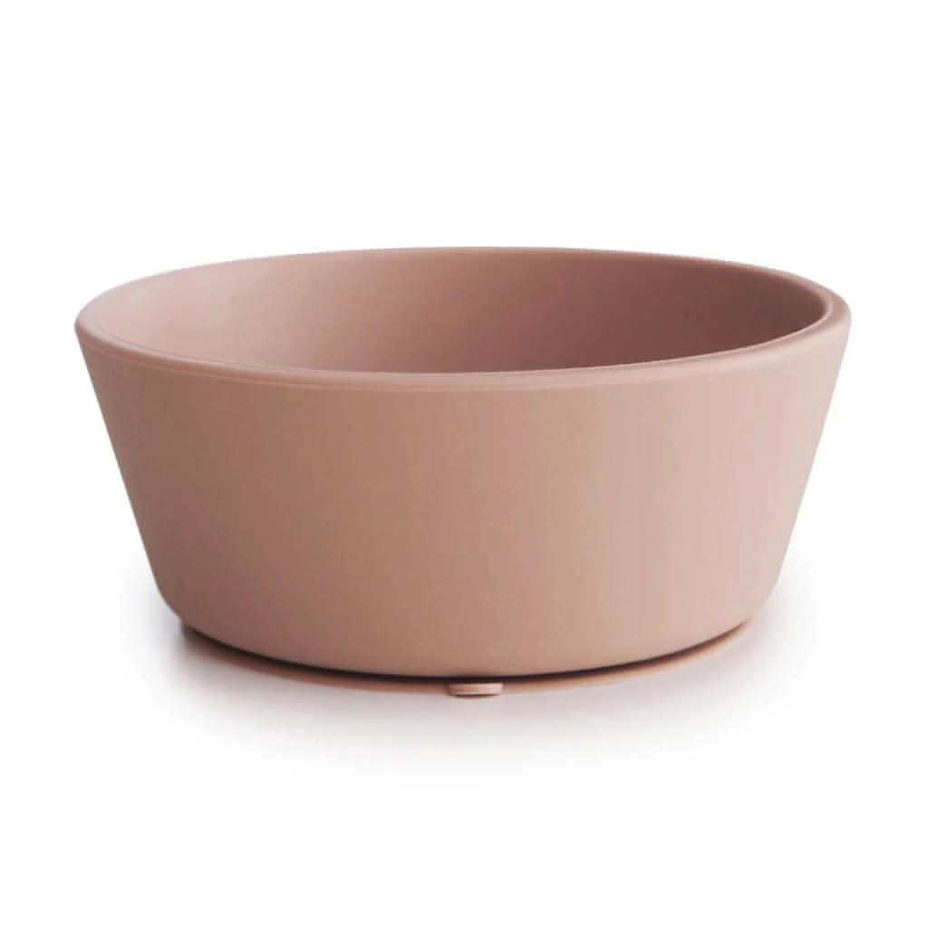 Mushie Silicone Suction Bowl-Mealtime Accessories-Mushie-Blush-ANB Baby Store