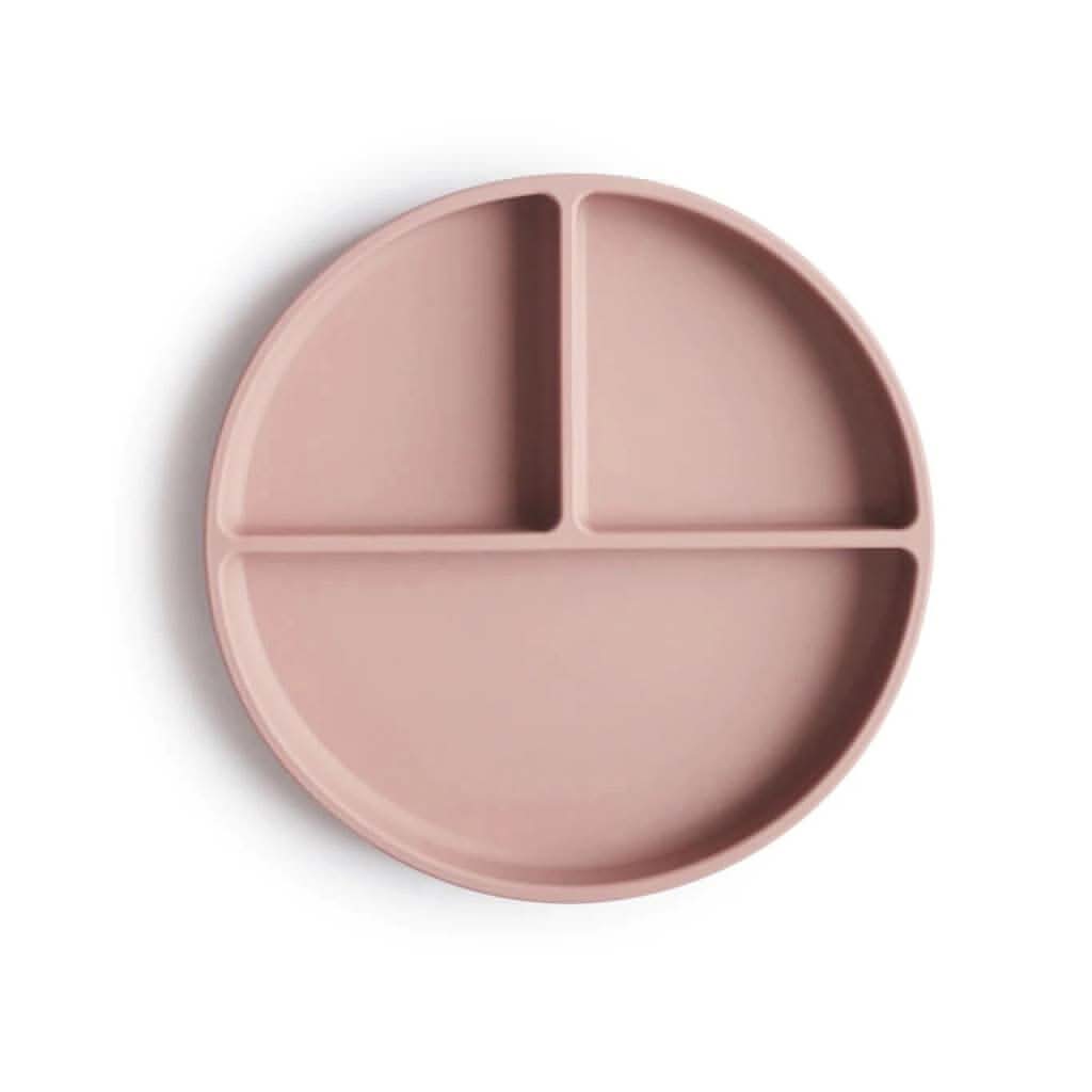 Mushie Silicone Suction Plate-Mealtime Accessories-Mushie-Blush-ANB Baby Store