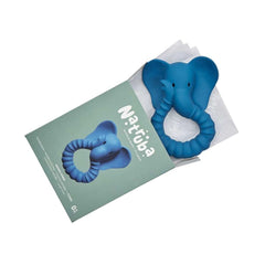 Natruba Elephant Teether, Blue, ANB BABY