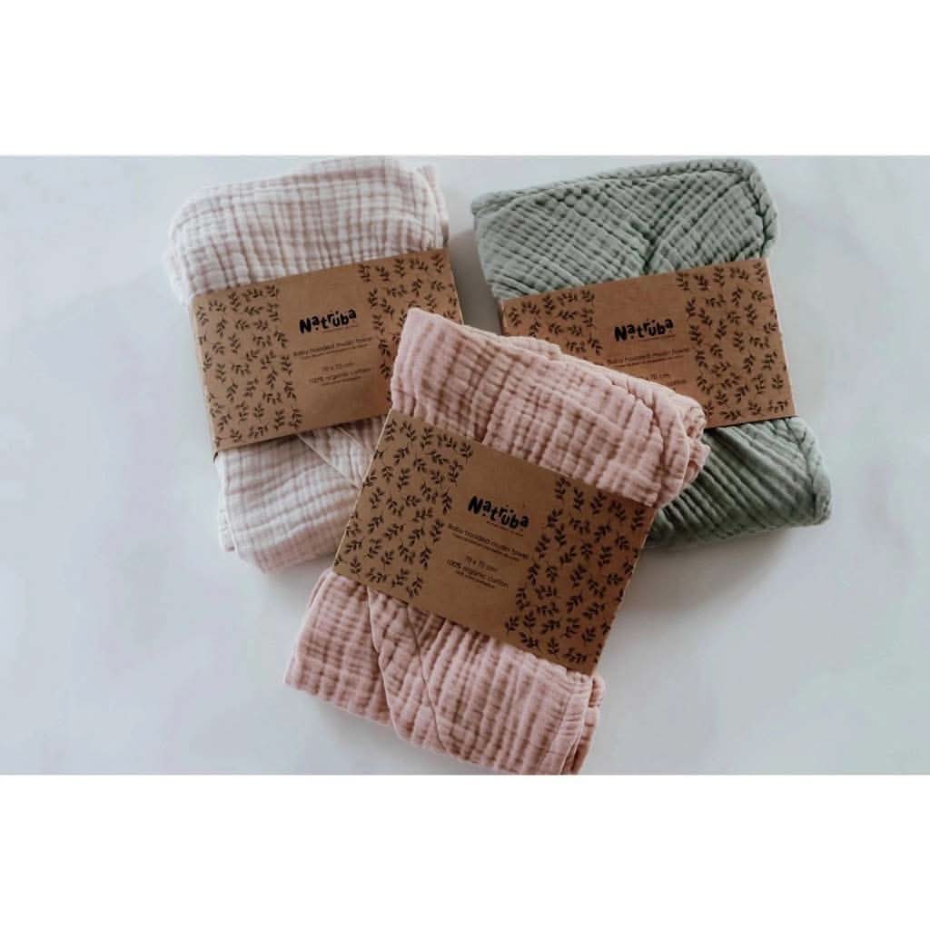 Natruba Muslin Baby Hooded Bath Towel, ANB BABY