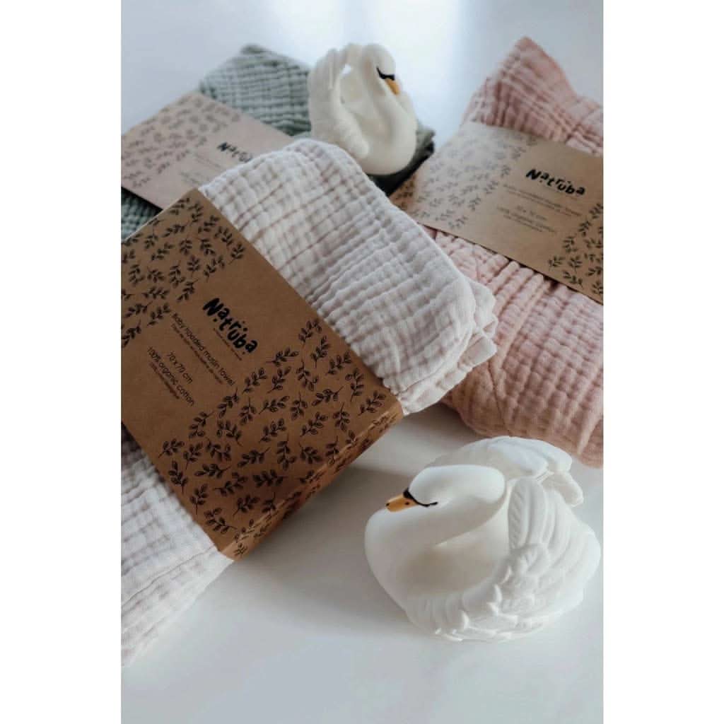 Natruba Muslin Baby Hooded Bath Towel, ANB BABY
