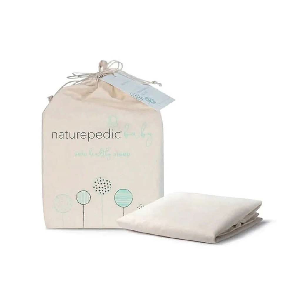 Naturepedic Breathable Organic Cotton Fitted Waterproof Crib Pad-Mattresses & Covers-Naturepedic-ANB Baby Store