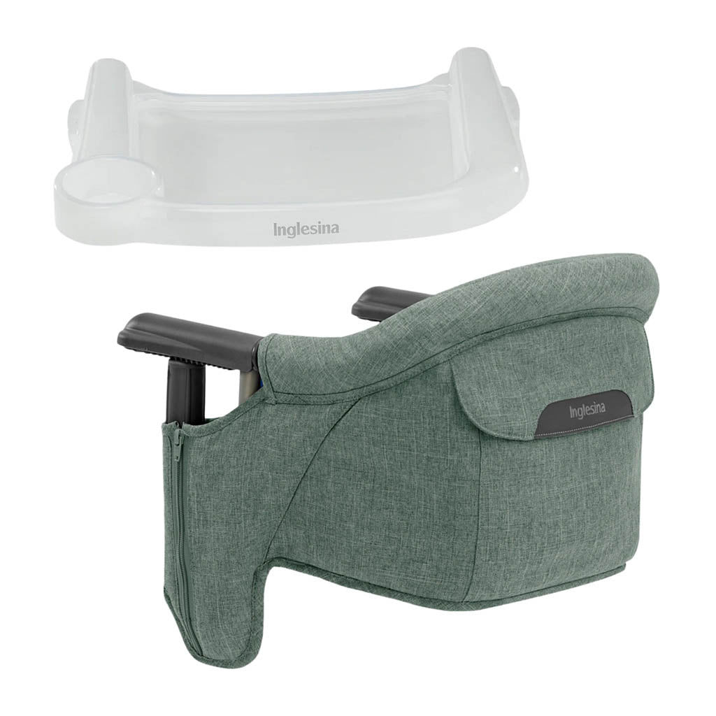 Inglesina Fast Table Chair with Clear Fast Dining Tray Plus-Pine Melange_8 - ANB Baby