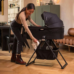 Nuna DEMI Grow Bassinet + Stand, Caviar, ANB BABY