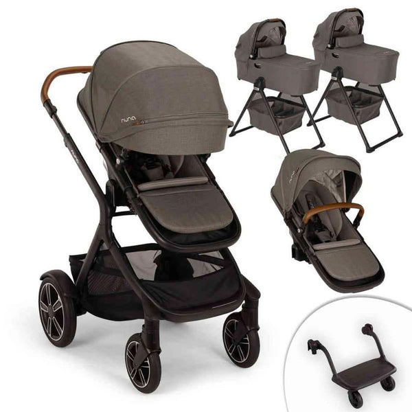 Nuna Demi Next Stroller + Pipa RX Travel System hazelwood\/hazelwood