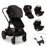 Nuna Demi Next Double Stroller + Rider Board + 2 PIPA AIRE RX Travel System - ANB Baby