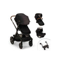 Nuna Demi Next Double Stroller + Rider Board + PIPA AIRE RX Travel System