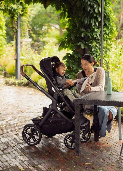 Nuna Demi Next Double Stroller + Rider Board + PIPA RX Travel System, -- ANB Baby