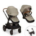 Nuna Demi Next Double Stroller + Rider Board