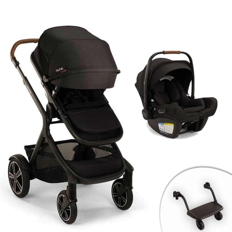 Nuna Demi Next Stroller + Rider Board + PIPA AIRE RX Travel System - ANB Baby