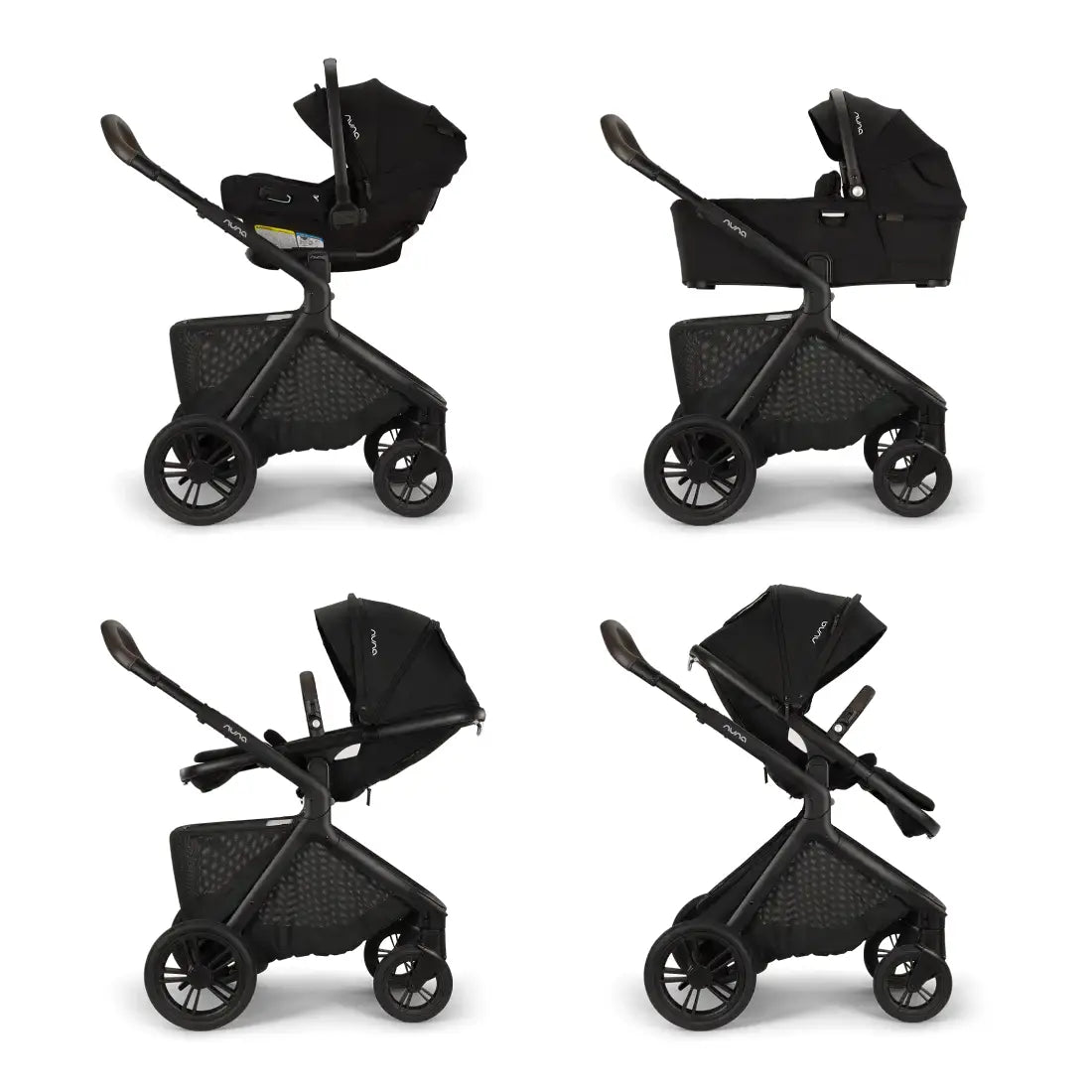 Nuna DEMI Icon Stroller, Caviar-Single Strollers-Nuna-ANB Baby Store