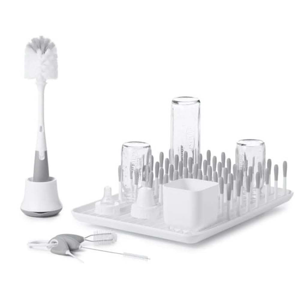 OXO Tot Bottle & Cup Cleaning Set, Gray-Food Preparation & Storage-OXO Tot-ANB Baby Store