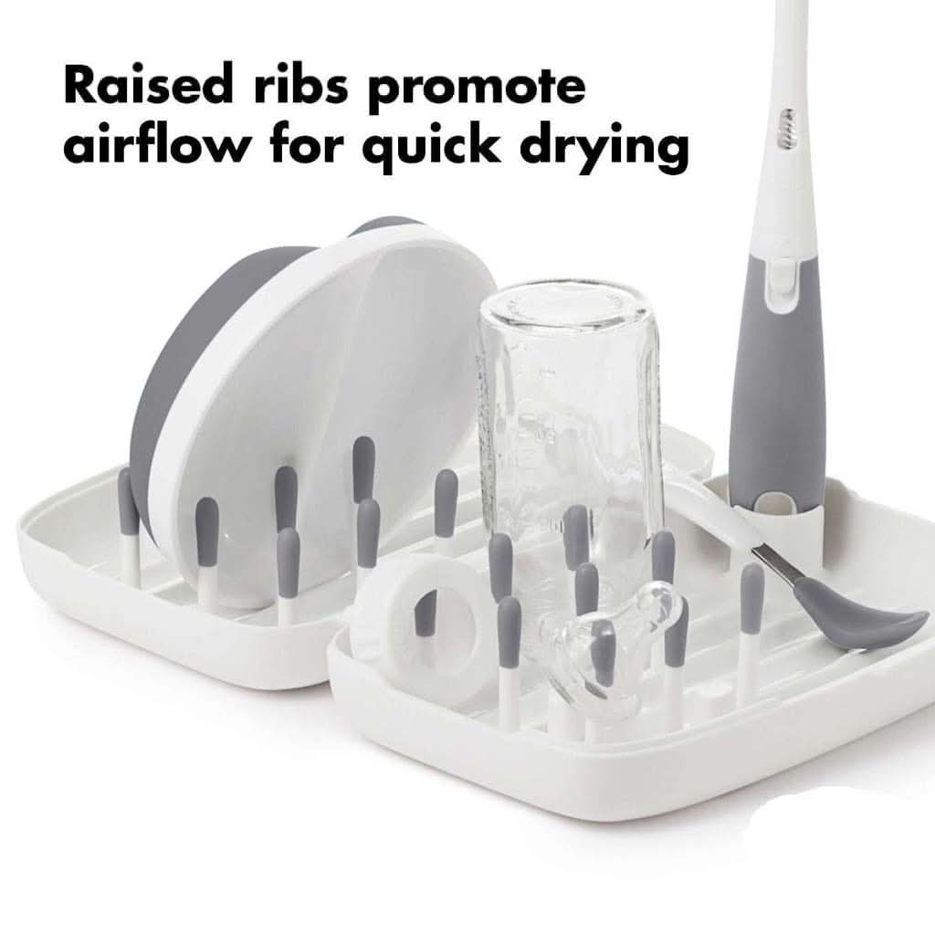 OXO TOT On - The - Go Drying Rack With Bottle Brush, ANB BABY