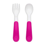 OXO TOT On - the - Go Plastic Fork and Spoon Set with Travel Case - ANB Baby