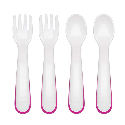OXO TOT Plastic Fork And Spoon Training Set - ANB Baby