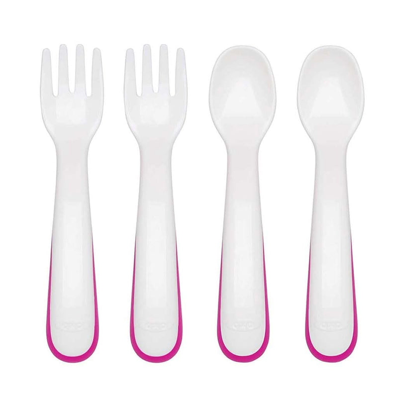 OXO TOT Plastic Fork And Spoon Training Set - ANB Baby