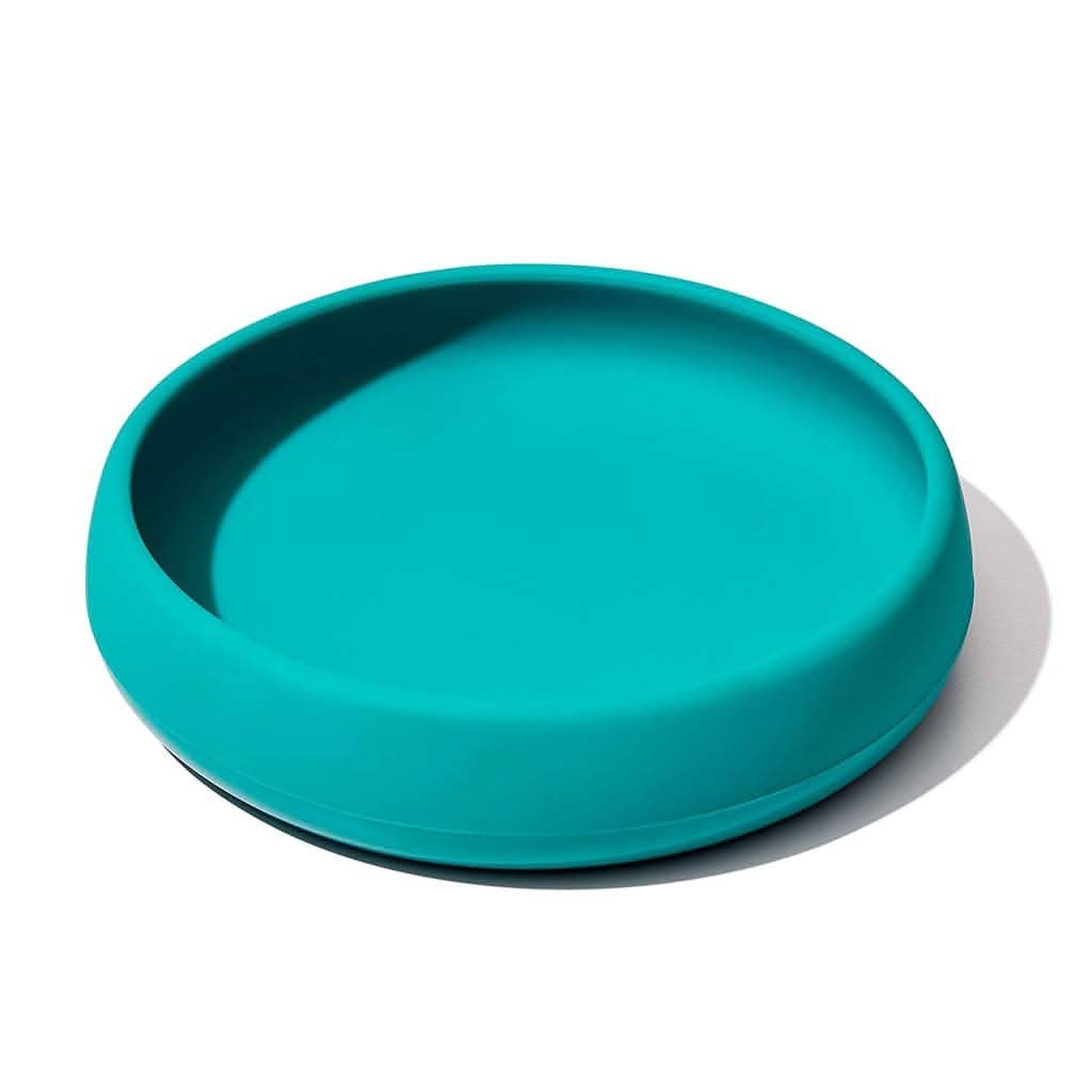 OXO TOT Silicone Plate-Mealtime Accessories-OXO Tot-Teal-ANB Baby Store