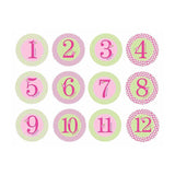 PEARHEAD Baby Milestone Stickers, Pink - ANB Baby
