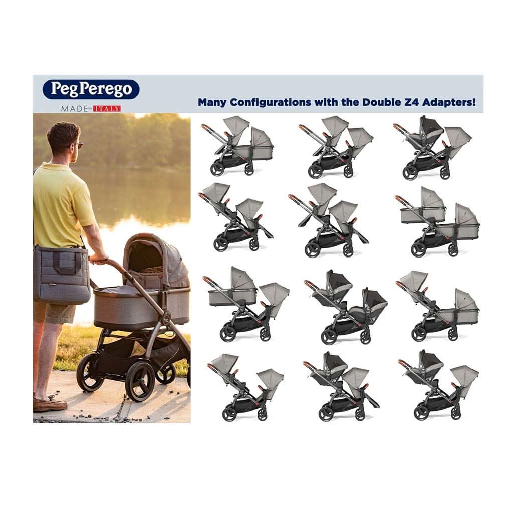 ypsi stroller double Peg Perego Double Adapter