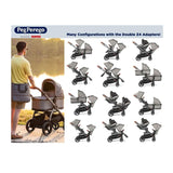 PEG PEREGO Upper and Lower Double Adapters For Z4 and YPSI Stroller - ANB Baby