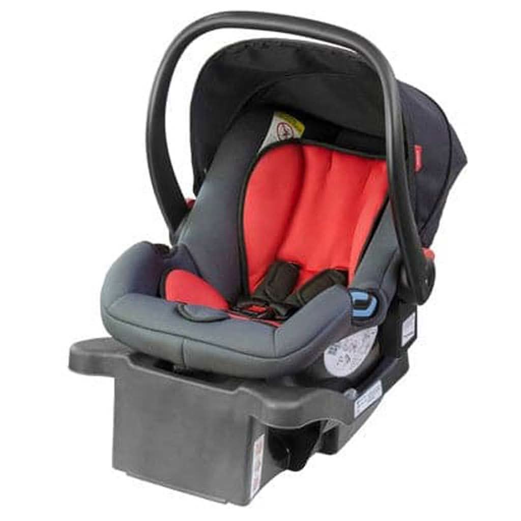 Phil & Teds Alpha Infant Car Seat Capsule-Infant Car Seats-Phil & Teds-Black/Red-ANB Baby Store