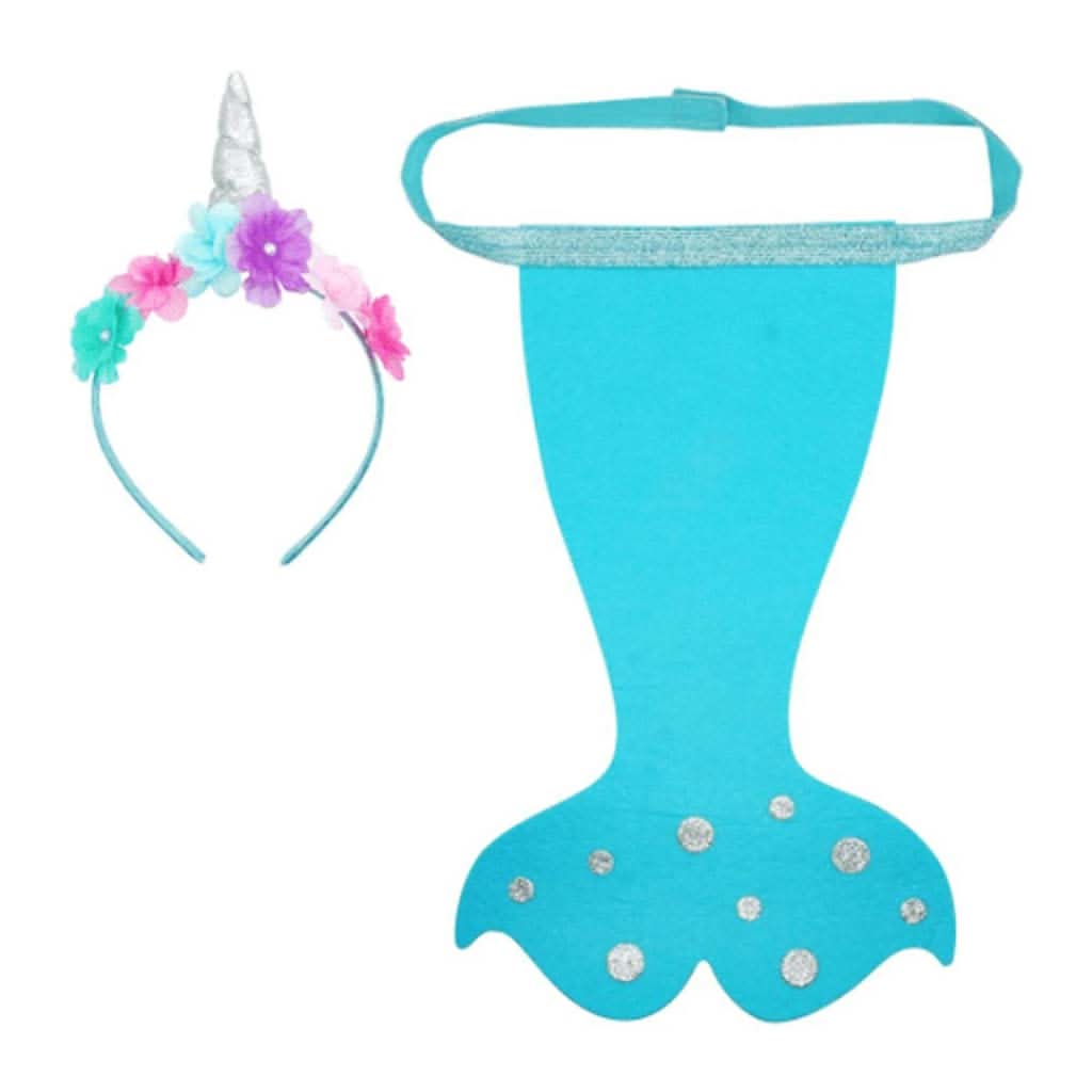Pink Poppy Narwhal Headband & Tail Set-Puzzles & Games-Pink Poppy-ANB Baby Store