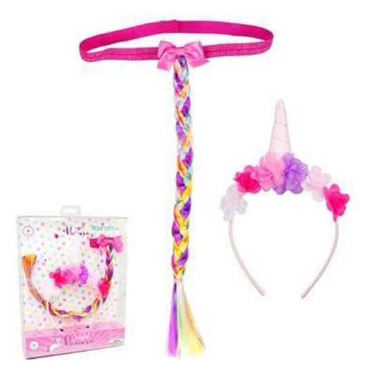 Pink Poppy Unicorn Headband & Tail Set - ANB Baby