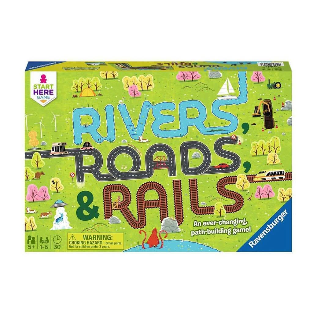 Ravensburger Start Here Game: Rivers, Roads & Rails-Puzzles & Games-Ravensburger-ANB Baby Store
