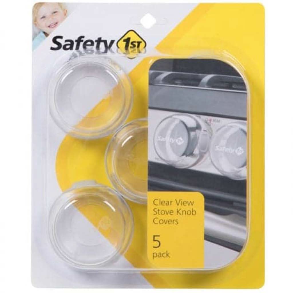 Safety 1st Clear View Stove Knob Covers, Pack of 5-Safety Supplies-Safety 1st-ANB Baby Store