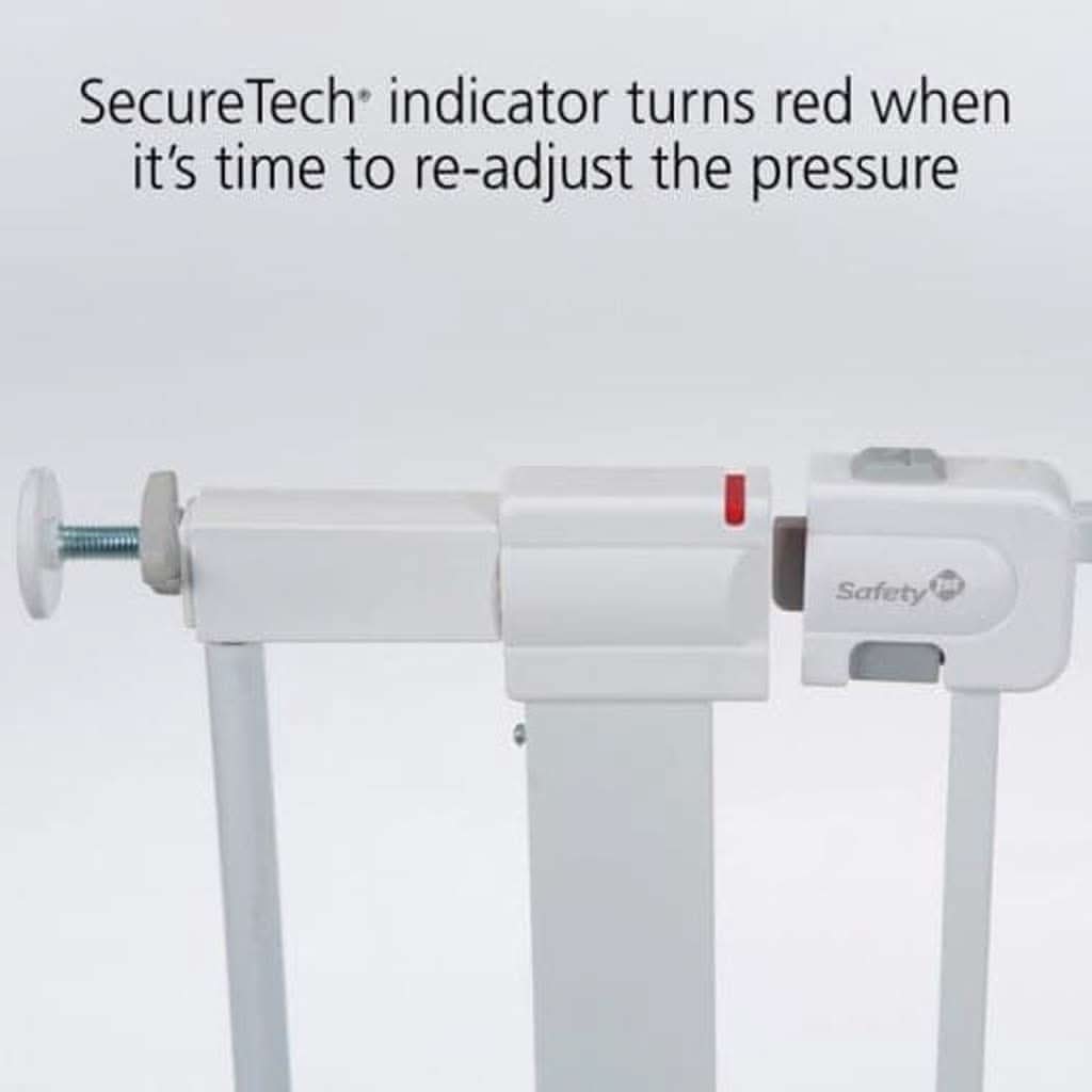 Safety 1st Easy Install Metal Baby Gate with Pressure Mount Fastening , White, ANB BABY