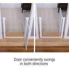 Safety 1st Easy Install Metal Baby Gate with Pressure Mount Fastening , White, ANB BABY