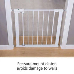 Safety 1st Easy Install Metal Baby Gate with Pressure Mount Fastening , White, ANB BABY