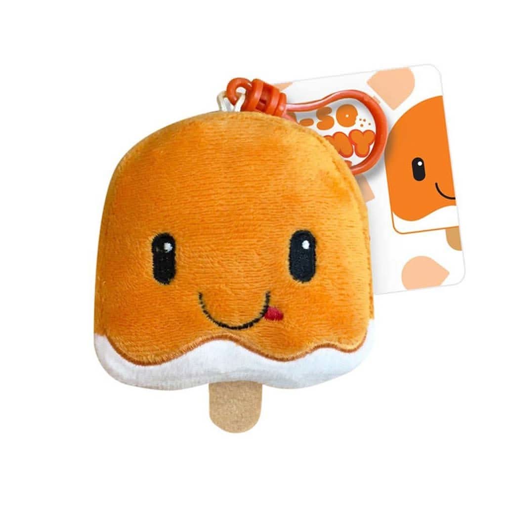 iscream mini squishem narwhal plushie bubble gum scented backpack clip Aurora World Plush - Tasty Peach Cream Nomwhal plush Oh-So Yummy Backpack Buddies