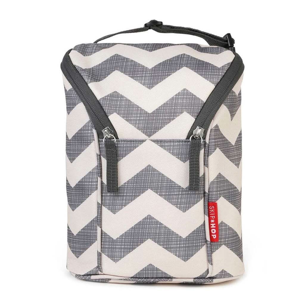 Skip Hop Grab & Go Double Bottle Bag, Chevron-Feeding Bottles-Skip Hop-ANB Baby Store
