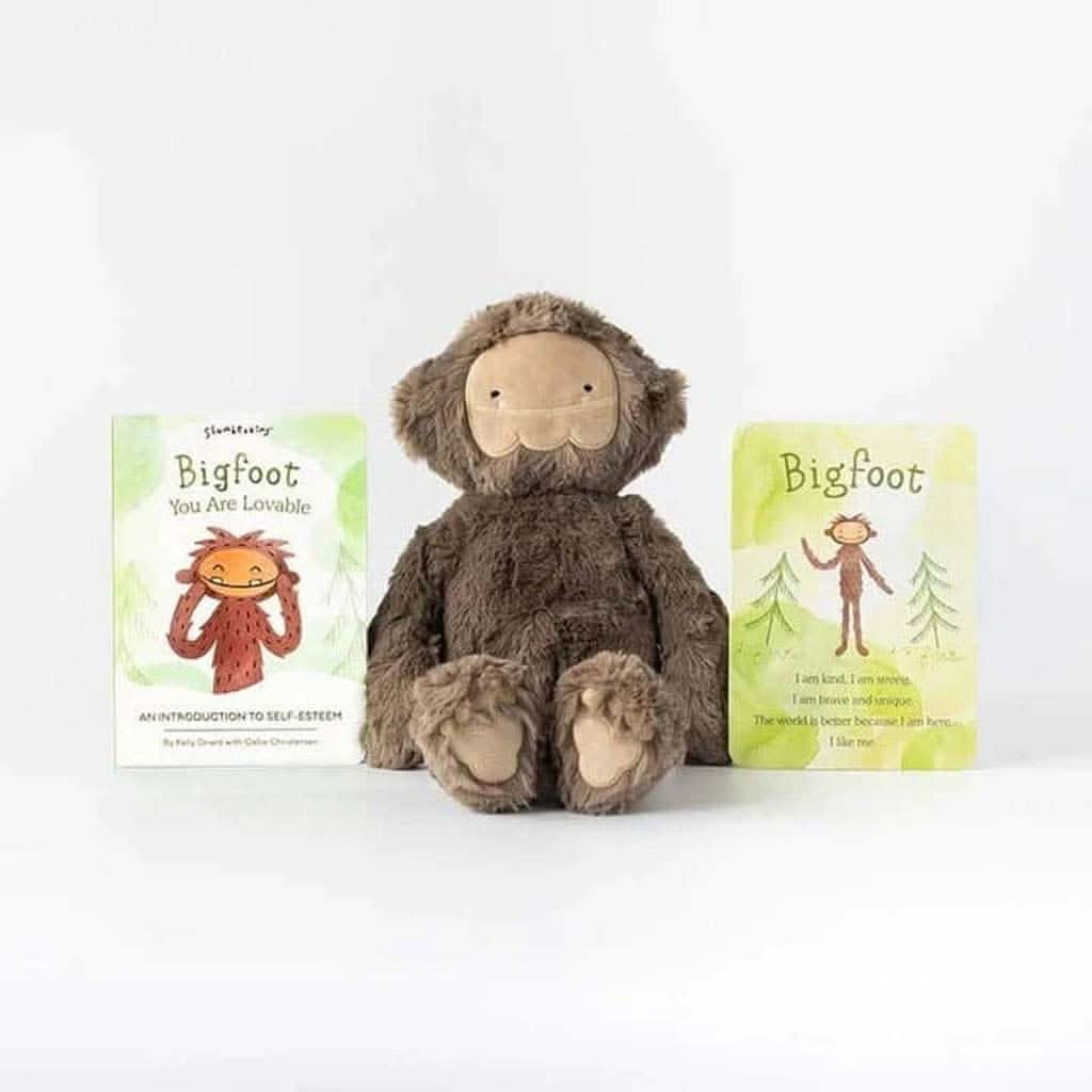 Slumberkins Maple Bigfoot Kin, Self Esteem, Brown-Plush Toys-Slumberkins-ANB Baby Store