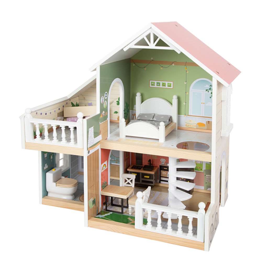 Small Foot Dollhouse Toy with Roof Terrace, ANB BABY