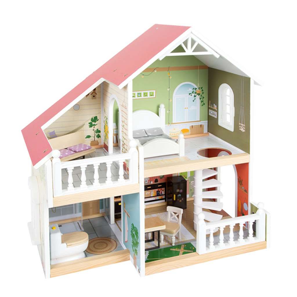 Small Foot Dollhouse Toy with Roof Terrace, ANB BABY