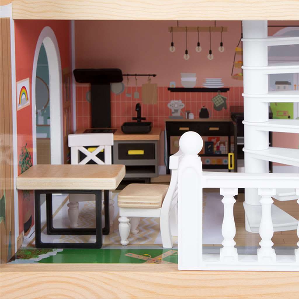 Small Foot Dollhouse Toy with Roof Terrace, ANB BABY