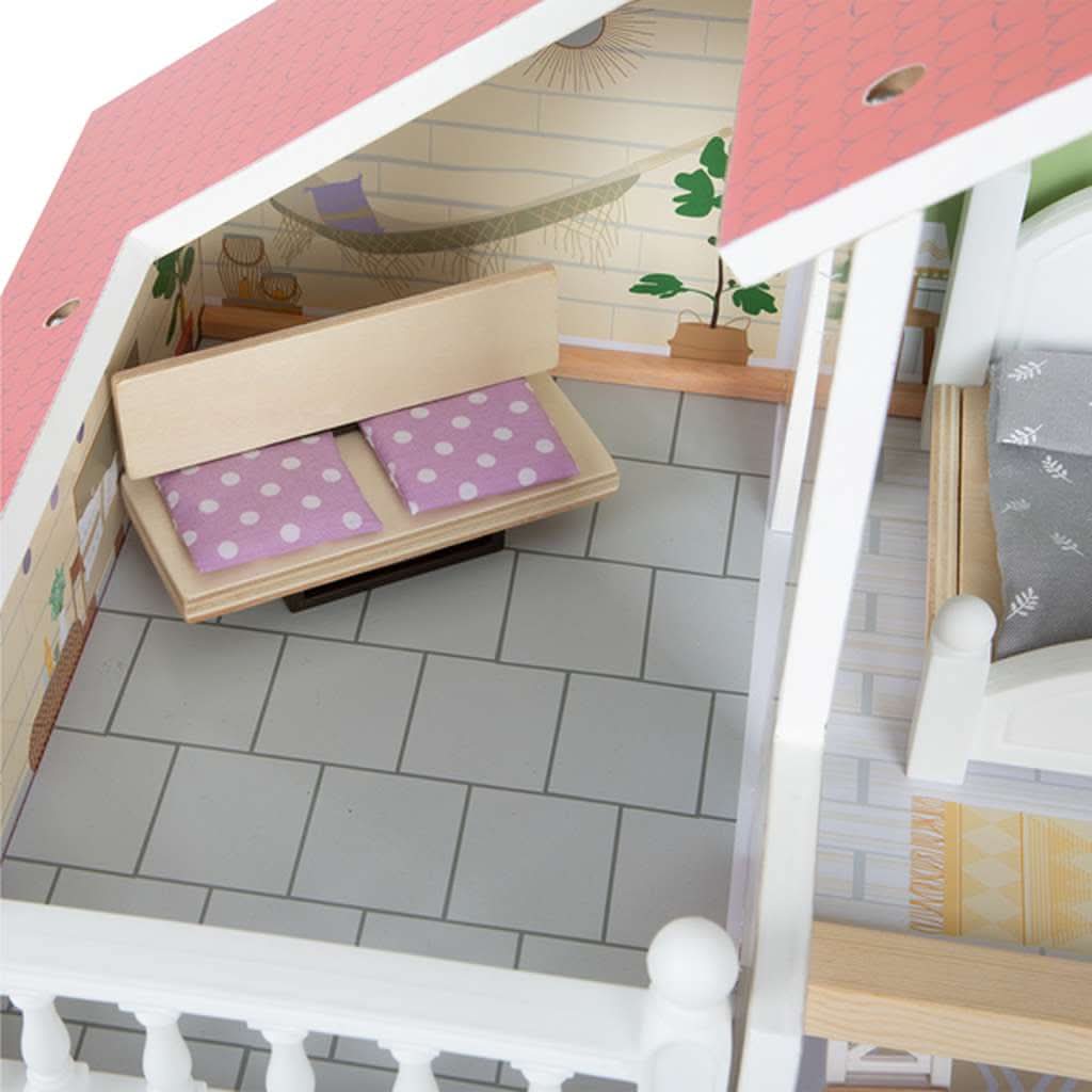 Small Foot Dollhouse Toy with Roof Terrace, ANB BABY