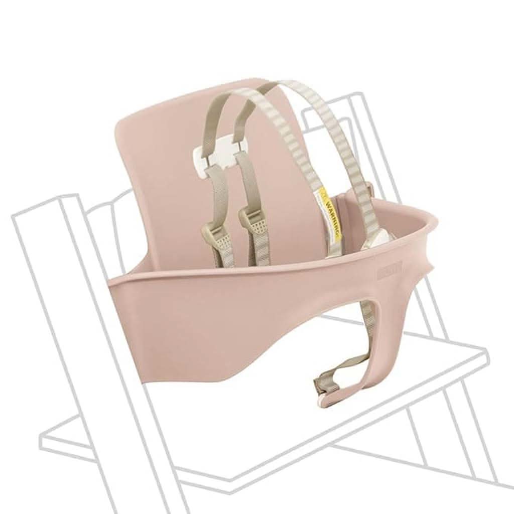stokke tripp trapp chair hazy grey Stokke Adjustable Ergonomic Tripp Trapp Baby Set with Harness