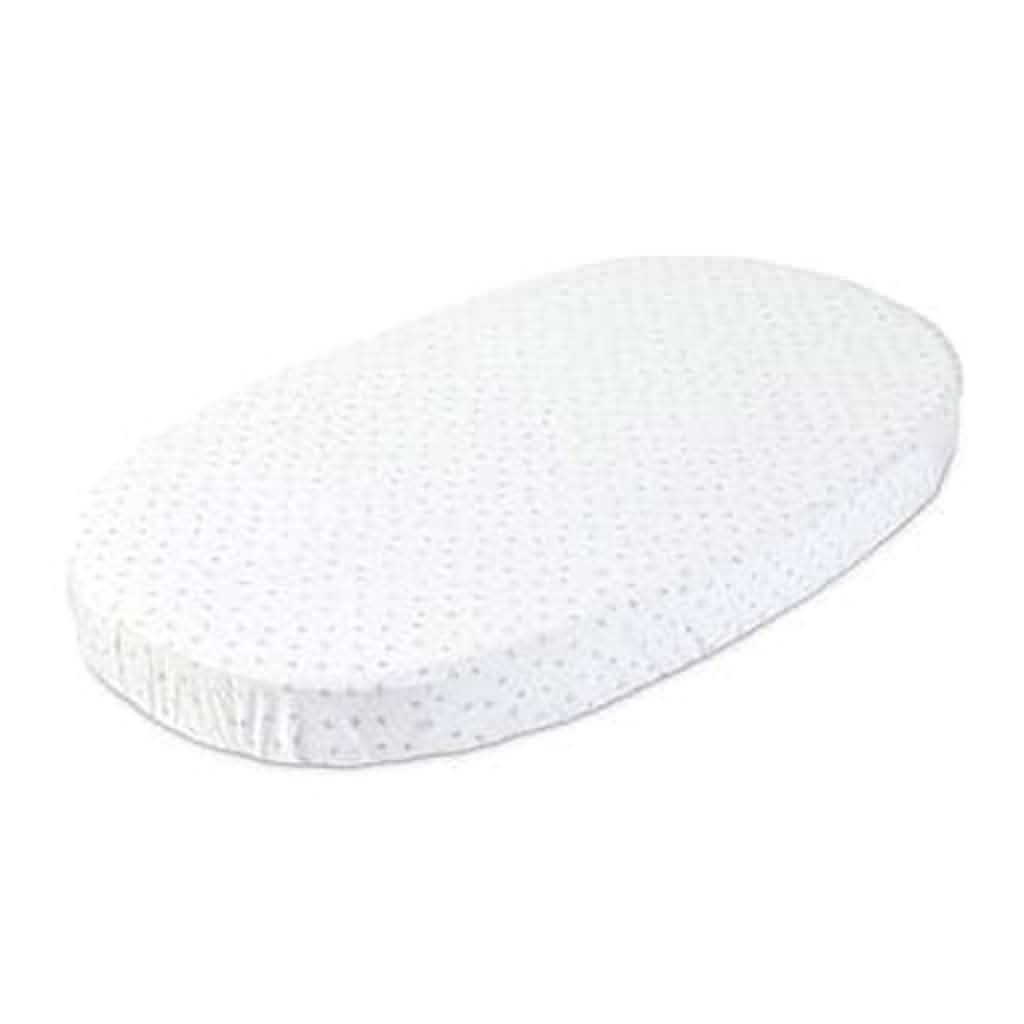 STOKKE Sleepi Fitted Sheet by Pehr, 120 cm-Mattresses & Covers-Stokke-Grey Dotty-ANB Baby Store