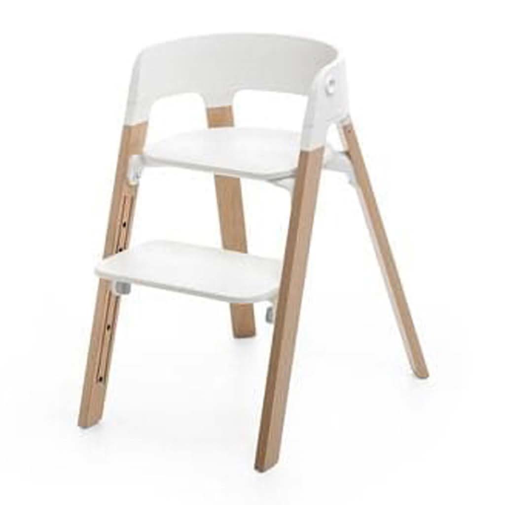 STOKKE® Steps™ Chair-High Chairs-Stokke-Natural-Black-ANB Baby Store