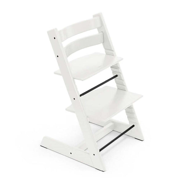 Stokke Tripp Trapp Adjustable Wooden Baby High Chair Set with Baby Seat and Harness